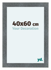 Como MDF Cornice 40x60cm Ferro Spazzato Davanti Dimensione | Yourdecoration.it