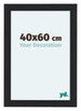 Como MDF Cornice 40x60cm Nero Grana Di Legno Davanti Dimensione | Yourdecoration.it