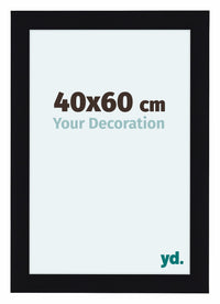 Como MDF Cornice 40x60cm Nero Lucente Davanti Dimensione | Yourdecoration.it