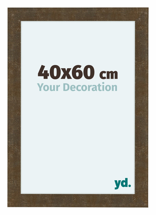 Como MDF Cornice 40x60cm Oro Antico Davanti Dimensione | Yourdecoration.it