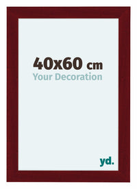Como MDF Cornice 40x60cm Vino Rosso Spazzato Davanti Dimensione | Yourdecoration.it