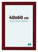 Como MDF Cornice 40x60cm Vino Rosso Spazzato Davanti Dimensione | Yourdecoration.it