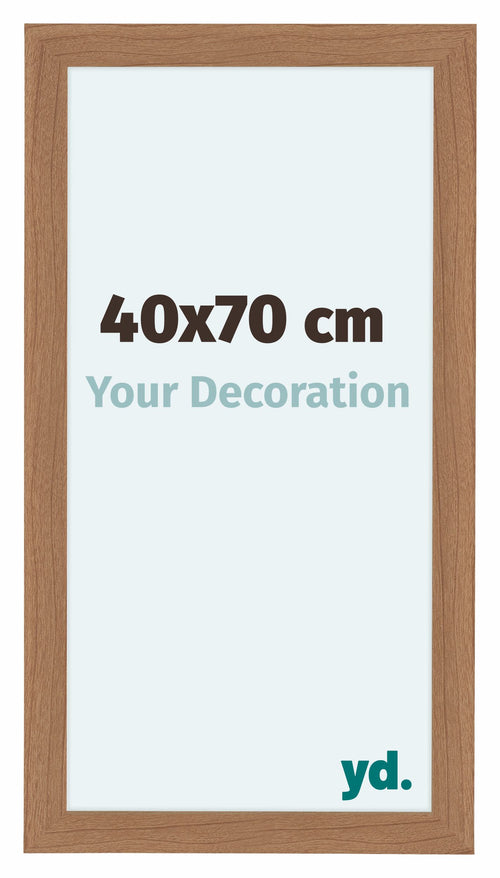 Como MDF Cornice 40x70cm Noce Chiaro Davanti Dimensione | Yourdecoration.it