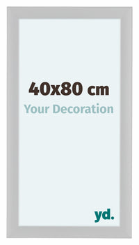 Como MDF Cornice 40x80cm Bianco Lucente Davanti Dimensione | Yourdecoration.it
