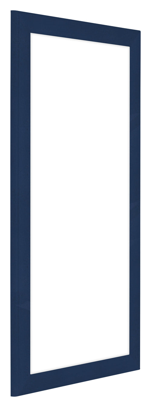 Como MDF Cornice 40x80cm Blu Scuro Spazzato Davanti Obliquo | Yourdecoration.it