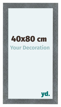 Como MDF Cornice 40x80cm Ferro Spazzato Davanti Dimensione | Yourdecoration.it