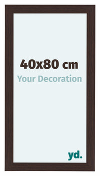 Como MDF Cornice 40x80cm Quercia Scura Davanti Dimensione | Yourdecoration.it