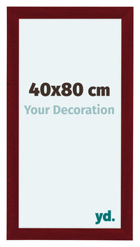 Como MDF Cornice 40x80cm Vino Rosso Spazzato Davanti Dimensione | Yourdecoration.it