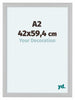 Como MDF Cornice 42x59 4cm A2 Bianco Opaco Davanti Dimensione | Yourdecoration.it