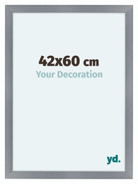 Como MDF Cornice 42x60cm Alluminio Spazzolato Davanti Dimensione | Yourdecoration.it