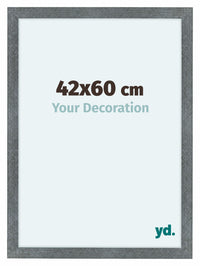 Como MDF Cornice 42x60cm Ferro Spazzato Davanti Dimensione | Yourdecoration.it