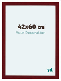 Como MDF Cornice 42x60cm Vino Rosso Spazzato Davanti Dimensione | Yourdecoration.it