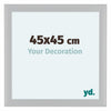 Como MDF Cornice 45x45cm Bianco Lucente Davanti Dimensione | Yourdecoration.it