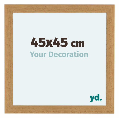 Como MDF Cornice 45x45cm Faggio Davanti Dimensione | Yourdecoration.it