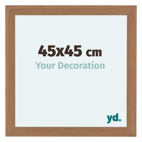 Como MDF Cornice 45x45cm Noce Chiaro Davanti Dimensione | Yourdecoration.it