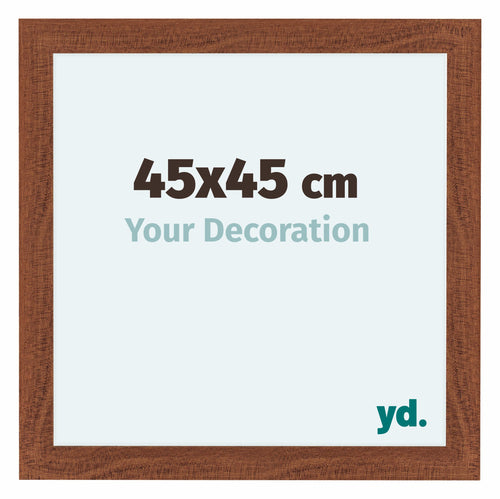 Como MDF Cornice 45x45cm Noce Davanti Dimensione | Yourdecoration.it