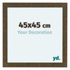 Como MDF Cornice 45x45cm Oro Antico Davanti Dimensione | Yourdecoration.it