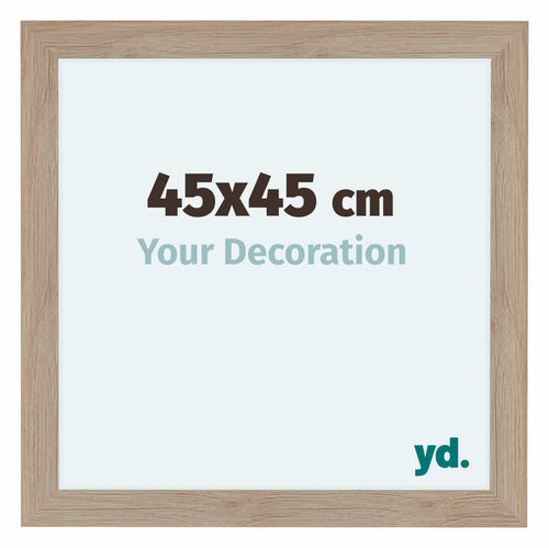 Como MDF Cornice 45x45cm Quercia Chiaro Davanti Dimensione | Yourdecoration.it