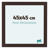 Como MDF Cornice 45x45cm Quercia Scura Davanti Dimensione | Yourdecoration.it