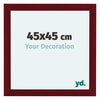 Como MDF Cornice 45x45cm Vino Rosso Spazzato Davanti Dimensione | Yourdecoration.it