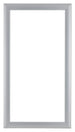 Como MDF Cornice 45x80cm Argento Opaco Davanti | Yourdecoration.it