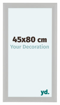 Como MDF Cornice 45x80cm Bianco Grana Di Legno Davanti Dimensione | Yourdecoration.it
