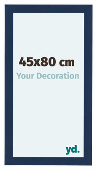 Como MDF Cornice 45x80cm Blu Scuro Spazzato Davanti Dimensione | Yourdecoration.it