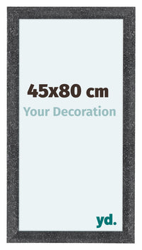Como MDF Cornice 45x80cm Grigio Spazzato Davanti Dimensione | Yourdecoration.it