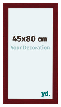 Como MDF Cornice 45x80cm Vino Rosso Spazzato Davanti Dimensione | Yourdecoration.it