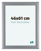 Como MDF Cornice 46x61cm Argento Opaco Davanti Dimensione | Yourdecoration.it