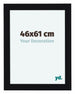 Como MDF Cornice 46x61cm Nero Lucente Davanti Dimensione | Yourdecoration.it