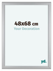 Como MDF Cornice 48x68cm Argento Opaco Davanti Dimensione | Yourdecoration.it