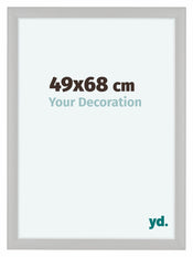 Como MDF Cornice 49x68cm Grana di Legno Bianco Davanti Maat | Yourdecoration.it