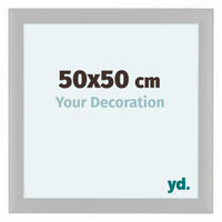 Como MDF Cornice 50x50cm Bianco Grana Di Legno Davanti Dimensione | Yourdecoration.it