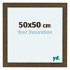 Como MDF Cornice 50x50cm Oro Antico Davanti Dimensione | Yourdecoration.it