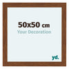 Como MDF Cornice 50x50cm Quercia Rustico Davanti Dimensione | Yourdecoration.it