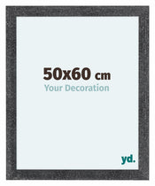 Como MDF Cornice 50x60cm Grigio Spazzato Davanti Dimensione | Yourdecoration.it