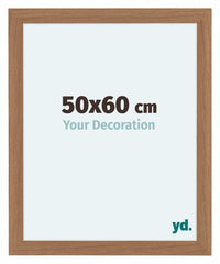 Como MDF Cornice 50x60cm Noce Chiaro Davanti Dimensione | Yourdecoration.it
