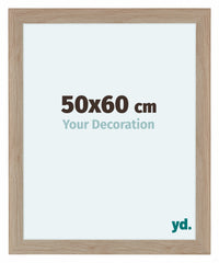 Como MDF Cornice 50x60cm Quercia Chiaro Davanti Dimensione | Yourdecoration.it