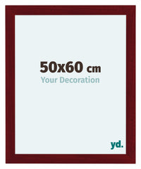 Como MDF Cornice 50x60cm Vino Rosso Spazzato Davanti Dimensione | Yourdecoration.it