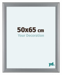 Como MDF Cornice 50x65cm Argento Opaco Davanti Dimensione | Yourdecoration.it