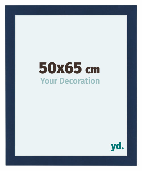 Como MDF Cornice 50x65cm Blu Scuro Spazzato Davanti Dimensione | Yourdecoration.it