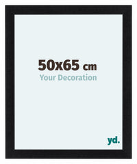 Como MDF Cornice 50x65cm Nero Opaco Davanti Dimensione | Yourdecoration.it