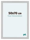 Como MDF Cornice 50x70cm Bianco Grana Di Legno Davanti Dimensione | Yourdecoration.it
