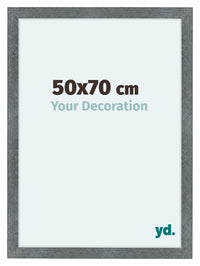 Como MDF Cornice 50x70cm Ferro Spazzato Davanti Dimensione | Yourdecoration.it