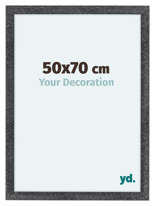 Como MDF Cornice 50x70cm Grigio Spazzato Davanti Dimensione | Yourdecoration.it