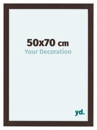 Como MDF Cornice 50x70cm Quercia Scura Davanti Dimensione | Yourdecoration.it