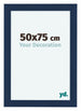 Como MDF Cornice 50x75cm Blu Scuro Spazzato Davanti Dimensione | Yourdecoration.it