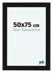 Como MDF Cornice 50x75cm Nero Opaco Davanti Dimensione | Yourdecoration.it