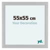 Como MDF Cornice 55x55cm Bianco Lucente Davanti Dimensione | Yourdecoration.it